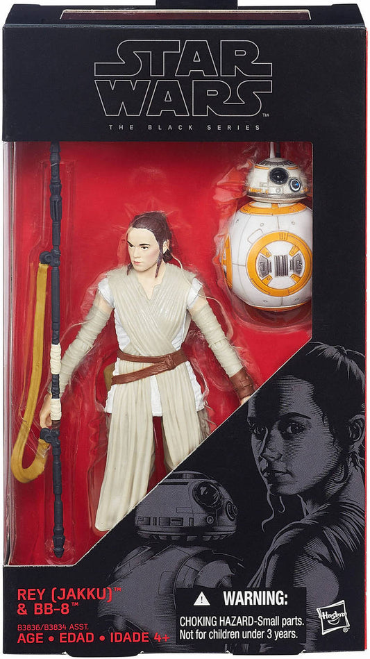 Star Wars: The Force Awakens Rey (Jakku) & BB-8 6" Black Series 02