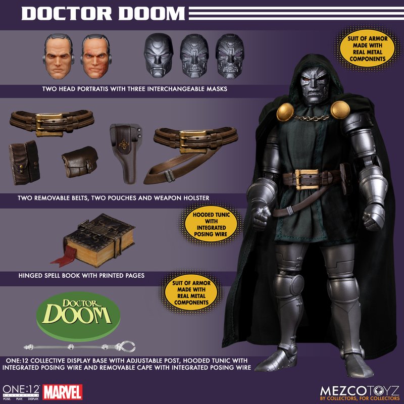 Figurine de collection Semic Marvel Comics, Doctor Doom 1/8 (2023)